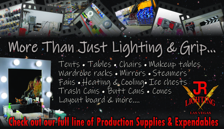 JR Lighting and Grip Rental Las Vegas | Home Slider Image | Production Supplies & Expendables