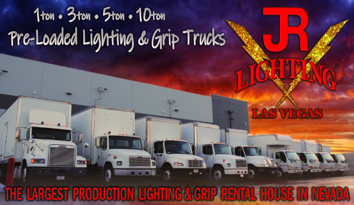 JR Lighting & Grip Las Vegas | Home Slider Image | Lighting & Grip Trucks